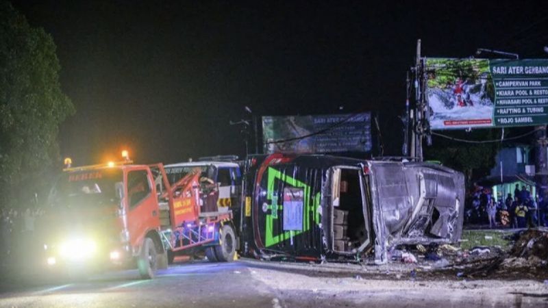 Kumpulan Fakta Hasil Olah TKP Kecelakaan Bus SMK Lingga Kencana di Jakarta Timur Tujuan Ciater